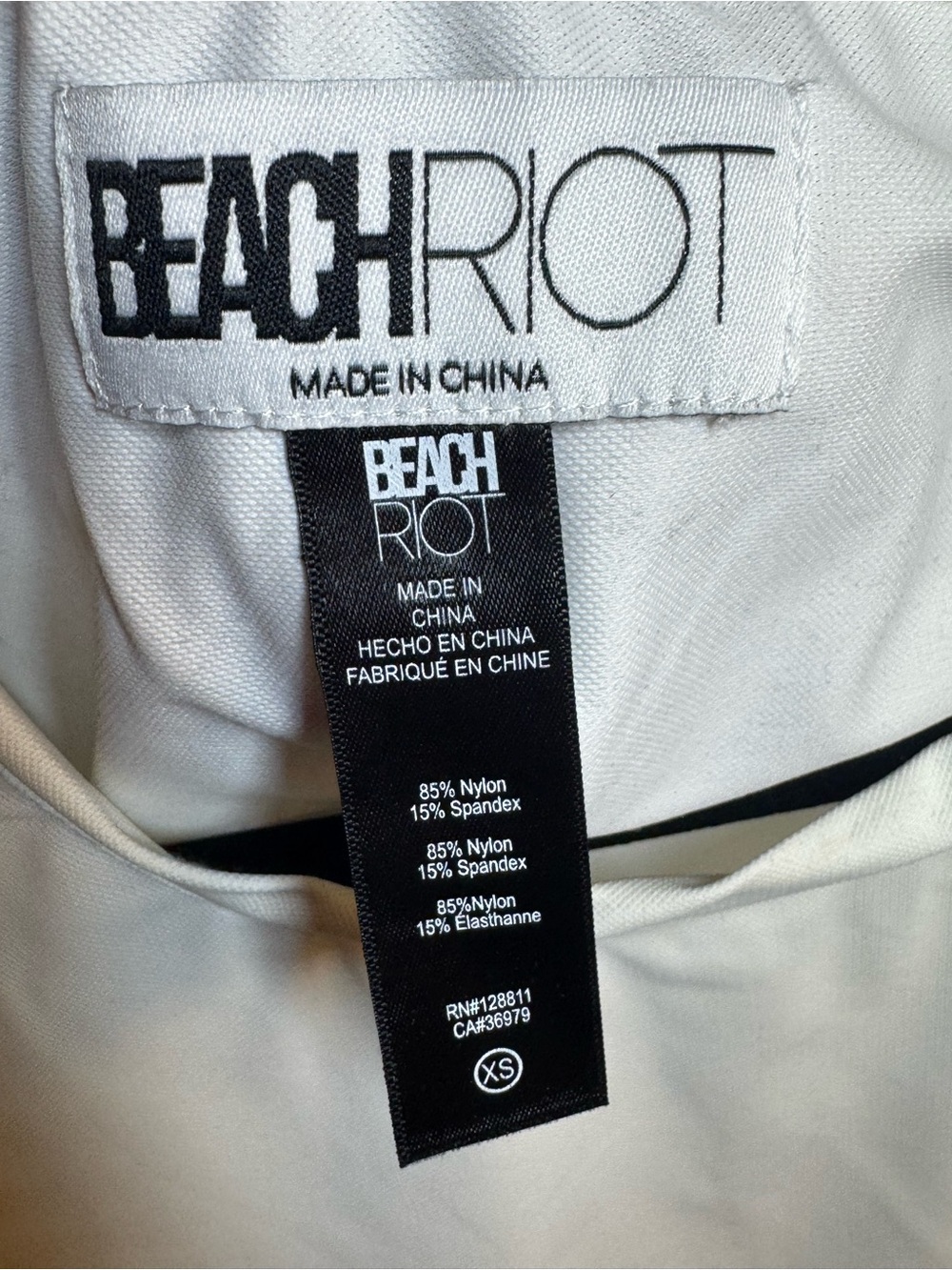 Beach Riot White Padded-Shoulder Cropped Tank - Picture 5 of 6